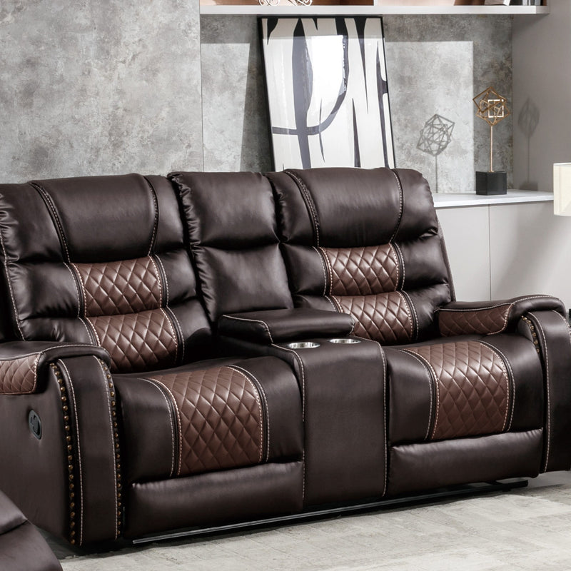 South Sarasota Brown Loveseat - STH-SRST-BRWN-LS