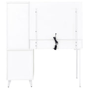 Souza 5-Drawer Makeup Vanity Table With LED Mirror White High Gloss - 930282