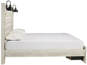 [SPECIAL] Cambeck Whitewash King Footboard Storage Bed - Gate Furniture