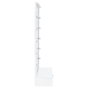 Spector 1-drawer Lighted Full-Length Floor Mirror White High Gloss - 960954