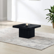 Spencer Solid Wood And Oak Veneer Coffee Table in Black - 253Black-CT12
