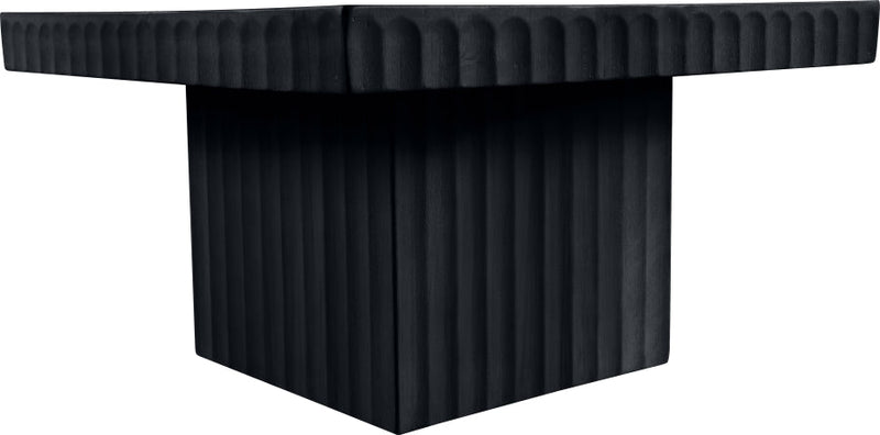 Spencer Solid Wood And Oak Veneer Coffee Table in Black - 253Black-CT12