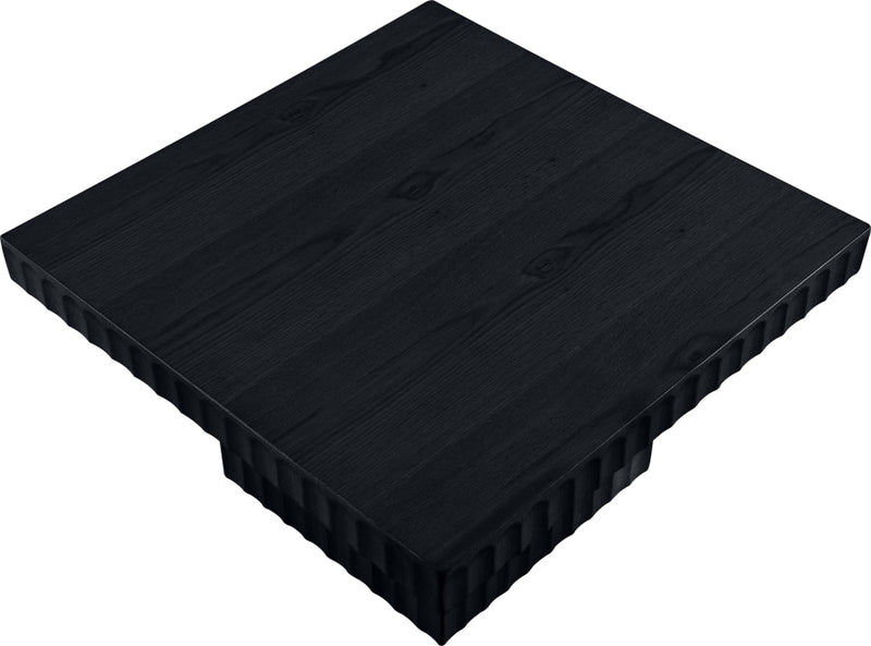 Spencer Solid Wood And Oak Veneer Coffee Table in Black - 253Black-CT12