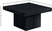 Spencer Solid Wood And Oak Veneer Coffee Table in Black - 253Black-CT12
