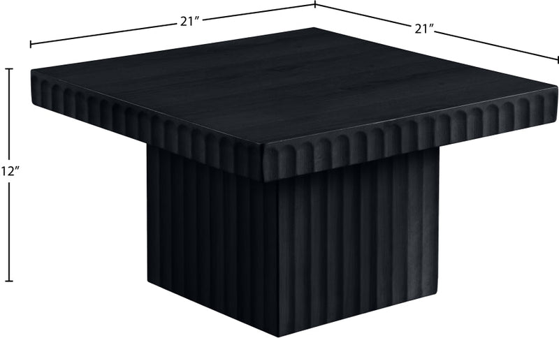 Spencer Solid Wood And Oak Veneer Coffee Table in Black - 253Black-CT12