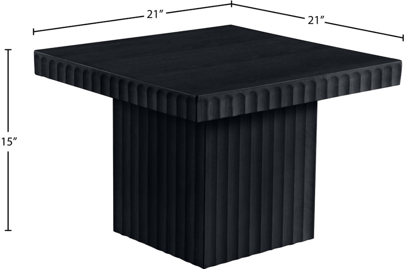 Spencer Solid Wood And Oak Veneer Coffee Table in Black - 253Black-CT15