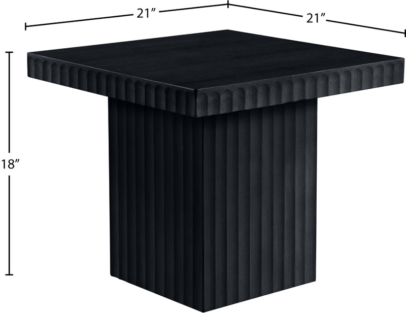Spencer Solid Wood And Oak Veneer Coffee Table in Black - 253Black-CT18