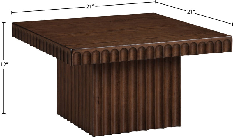 Spencer Solid Wood And Oak Veneer Coffee Table in Brown - 253Brown-CT12
