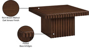 Spencer Solid Wood And Oak Veneer Coffee Table in Brown - 253Brown-CT12