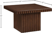 Spencer Solid Wood And Oak Veneer Coffee Table in Brown - 253Brown-CT15