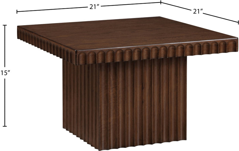 Spencer Solid Wood And Oak Veneer Coffee Table in Brown - 253Brown-CT15