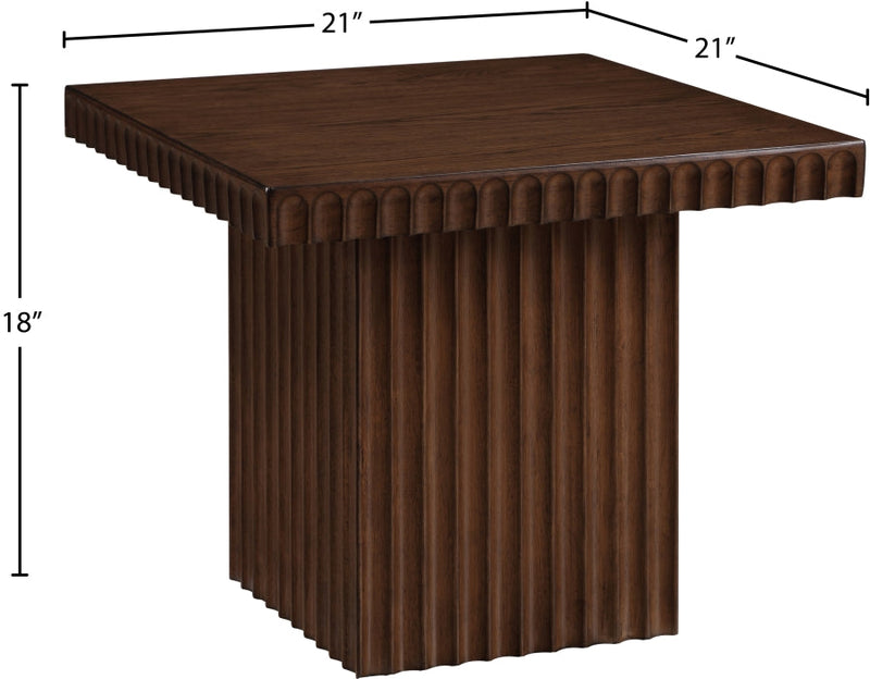 Spencer Solid Wood And Oak Veneer Coffee Table in Brown - 253Brown-CT18