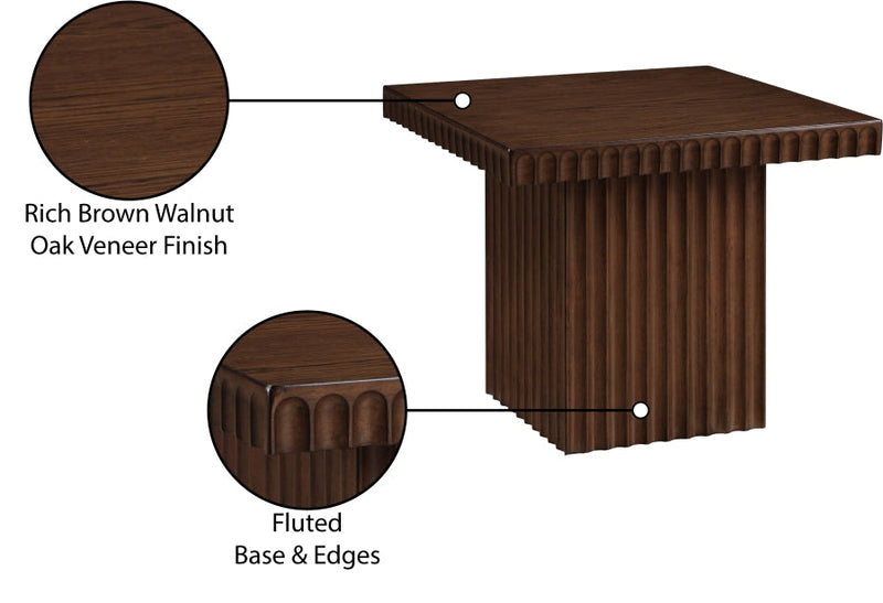 Spencer Solid Wood And Oak Veneer Coffee Table in Brown - 253Brown-CT18