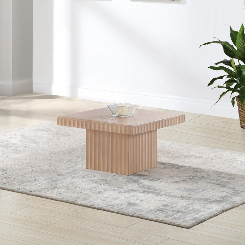 Spencer Solid Wood And Oak Veneer Coffee Table in Natural - 253Oak-CT12
