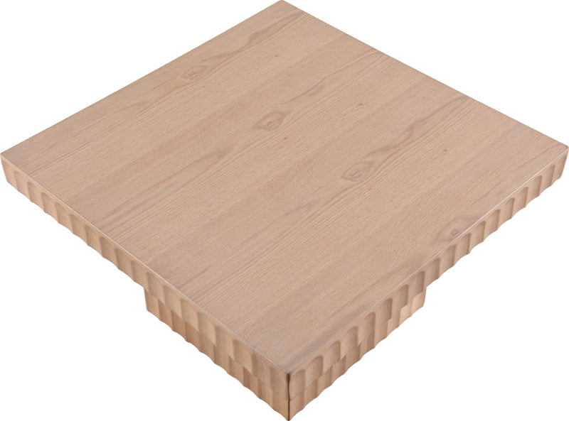 Spencer Solid Wood And Oak Veneer Coffee Table in Natural - 253Oak-CT12