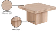 Spencer Solid Wood And Oak Veneer Coffee Table in Natural - 253Oak-CT12