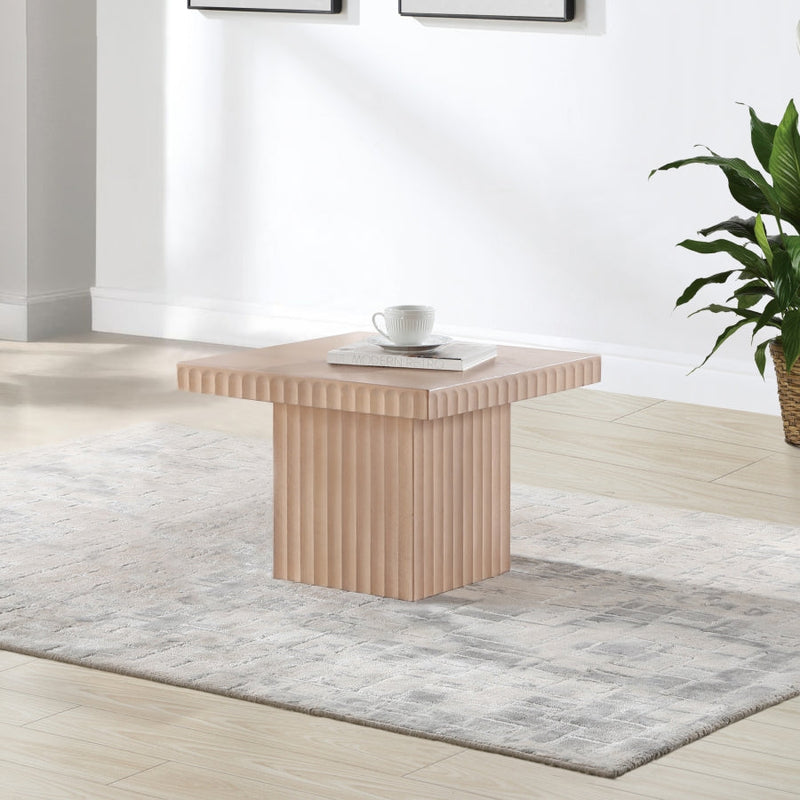 Spencer Solid Wood And Oak Veneer Coffee Table in Natural - 253Oak-CT15