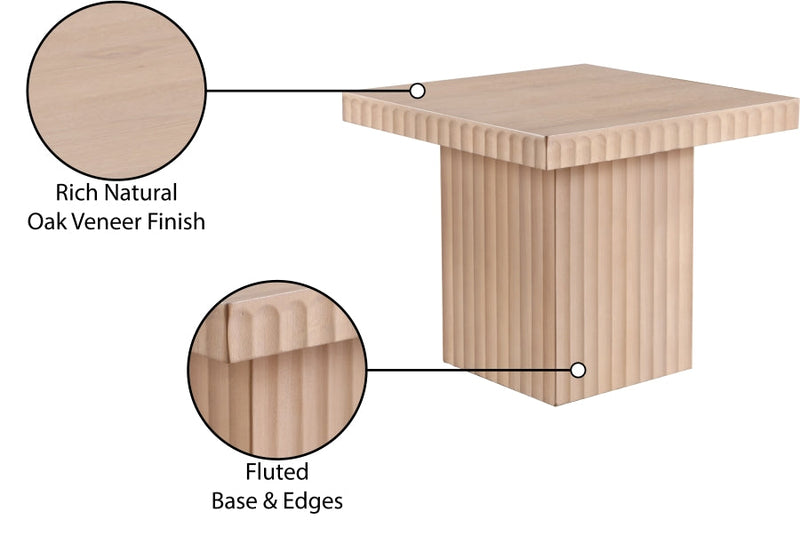Spencer Solid Wood And Oak Veneer Coffee Table in Natural - 253Oak-CT18
