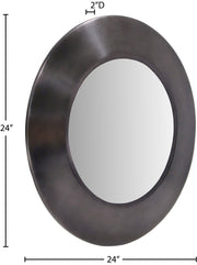 Sphere Iron Frame Mirror in Black - 66003Black-24M