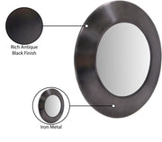 Sphere Iron Frame Mirror in Black - 66003Black-24M