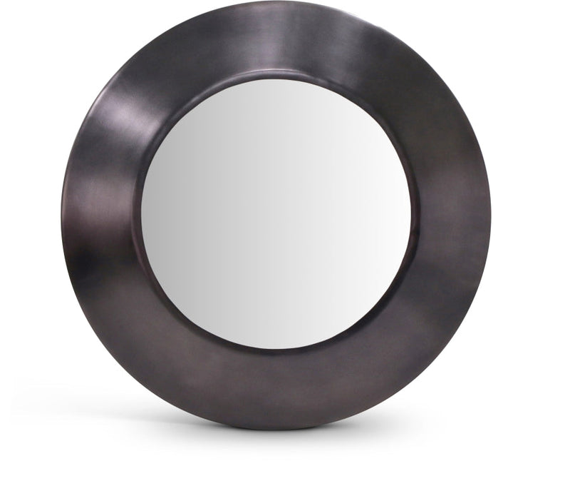 Sphere Iron Frame Mirror in Black - 66003Black-24M