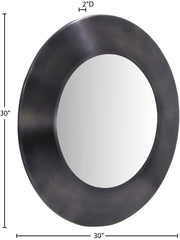 Sphere Iron Frame Mirror in Black - 66003Black-30M