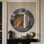 Sphere Iron Frame Mirror in Black - 66003Black-36M
