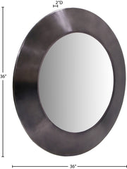 Sphere Iron Frame Mirror in Black - 66003Black-36M