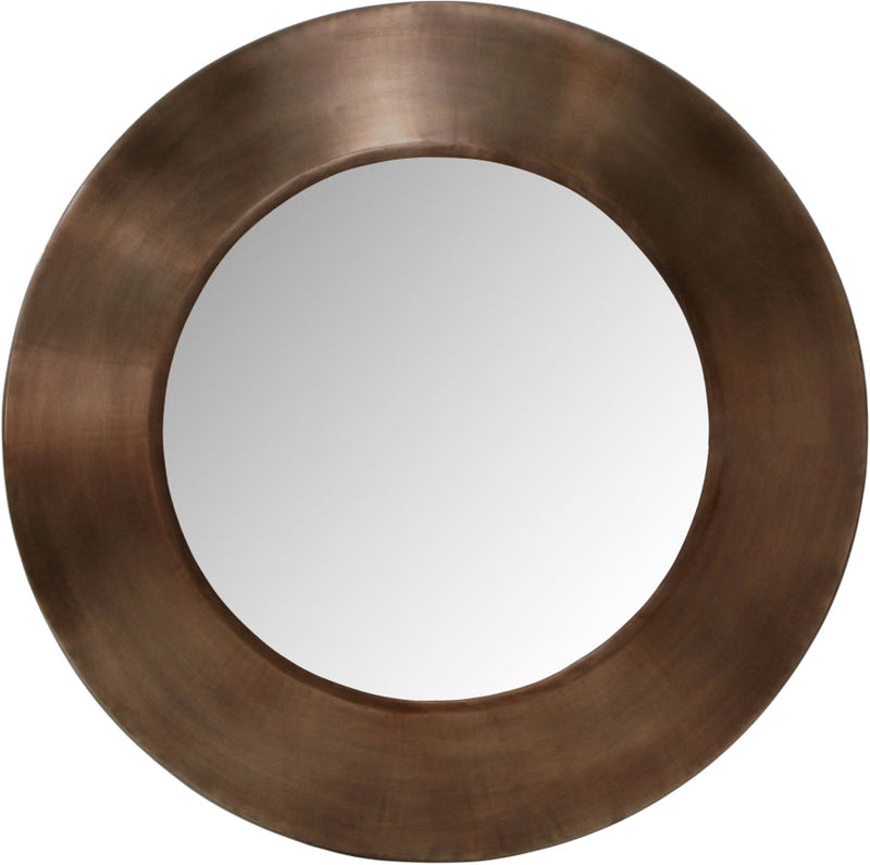 Sphere Iron Frame Mirror in Brown - 66003Brown-30M