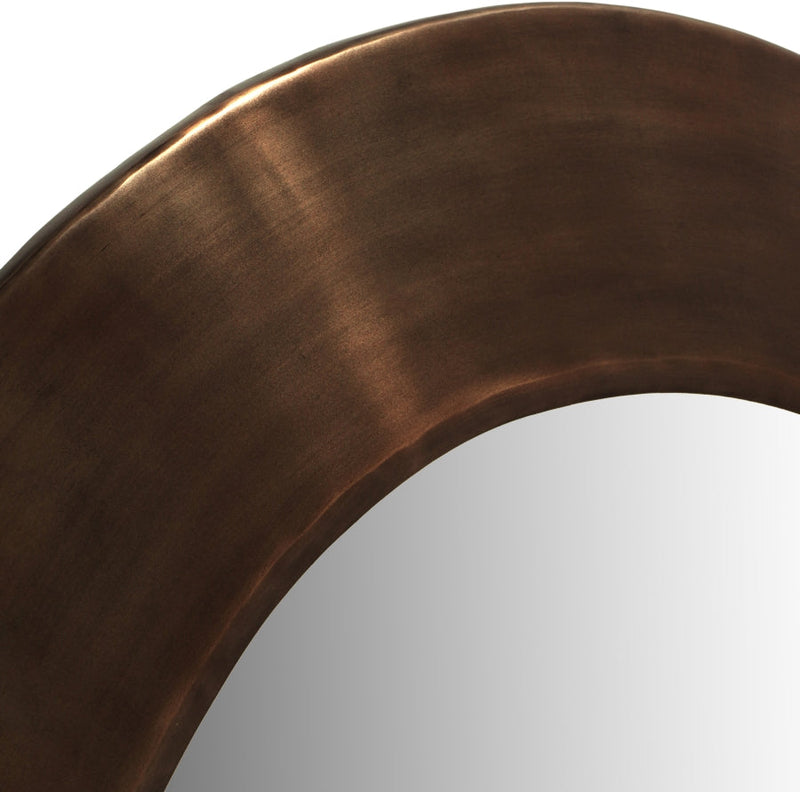 Sphere Iron Frame Mirror in Brown - 66003Brown-30M