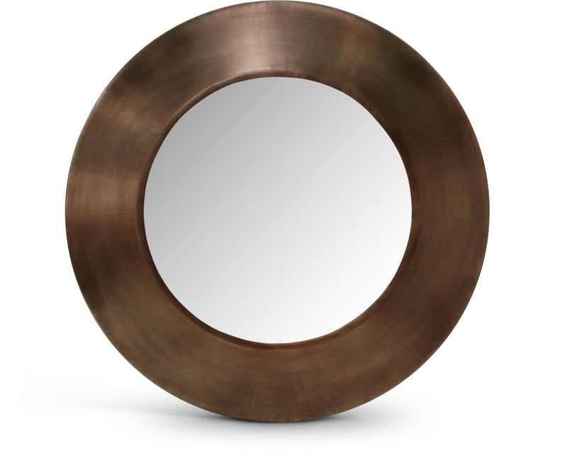 Sphere Iron Frame Mirror in Brown - 66003Brown-30M