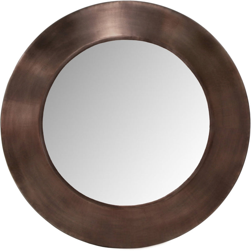 Sphere Iron Frame Mirror in Brown - 66003Brown-36M