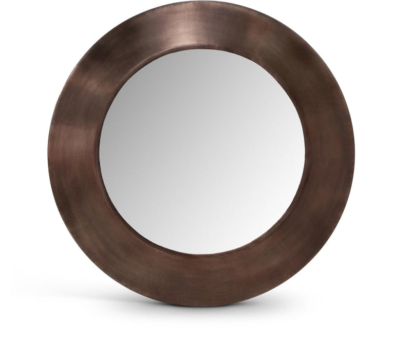 Sphere Iron Frame Mirror in Brown - 66003Brown-36M