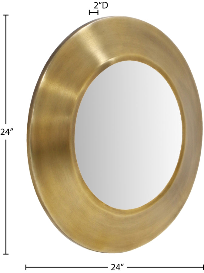 Sphere Iron Frame Mirror in Gold - 66003Gold-24M