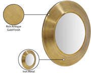 Sphere Iron Frame Mirror in Gold - 66003Gold-24M