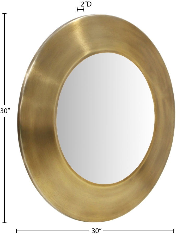 Sphere Iron Frame Mirror in Gold - 66003Gold-30M