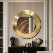 Sphere Iron Frame Mirror in Gold - 66003Gold-36M