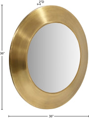 Sphere Iron Frame Mirror in Gold - 66003Gold-36M
