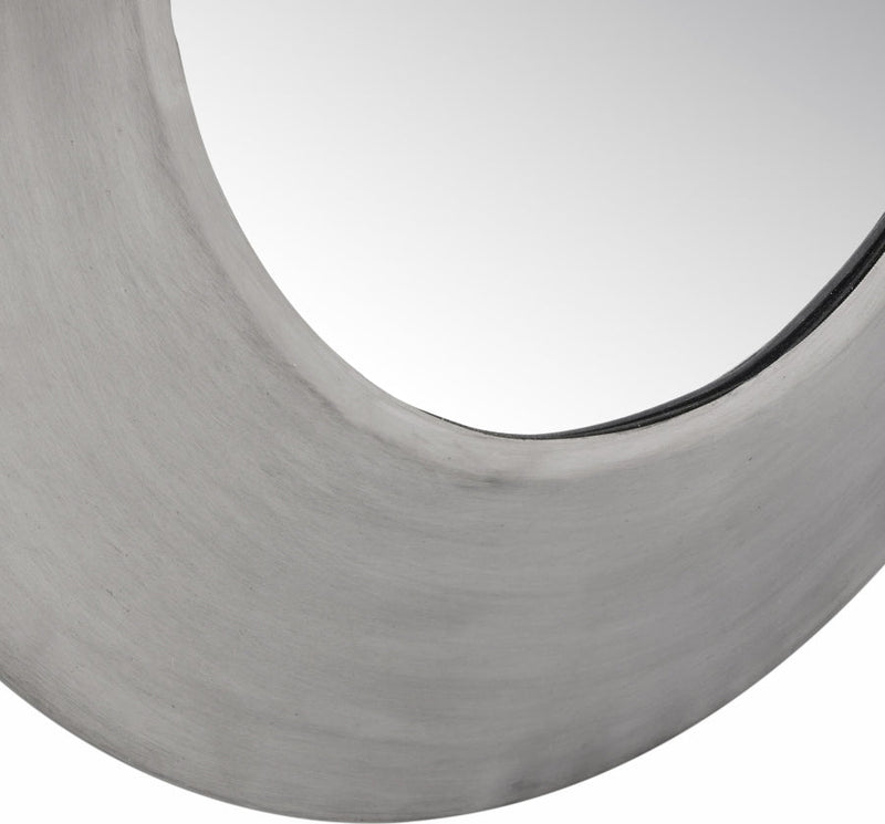 Sphere Iron Frame Mirror in Silver - 66003Silver-24M