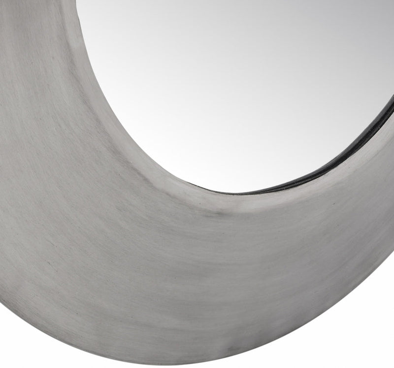 Sphere Iron Frame Mirror in Silver - 66003Silver-36M