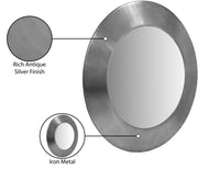 Sphere Iron Frame Mirror in Silver - 66003Silver-36M