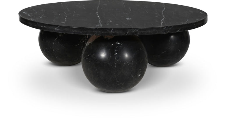 Spherical Marble Coffee Table in Black - 264Black-CT