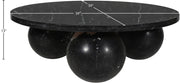 Spherical Marble Coffee Table in Black - 264Black-CT