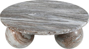 Spherical Marble Coffee Table in Brown - 264Brown-CT