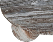 Spherical Marble Coffee Table in Brown - 264Brown-CT