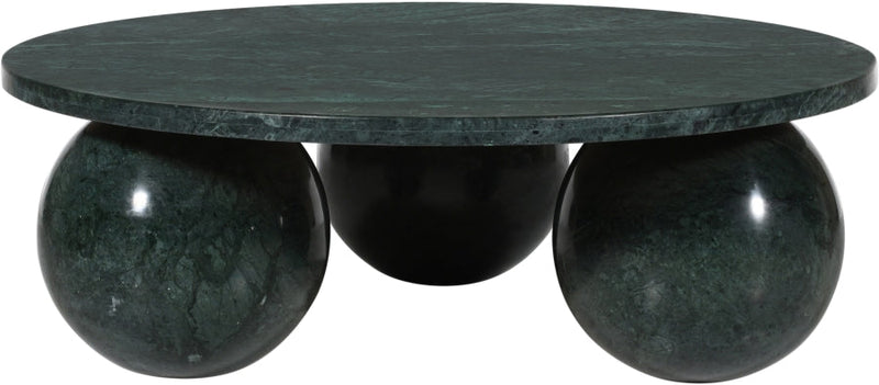 Spherical Marble Coffee Table in Green - 264Green-CT