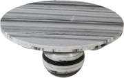 Spherical Marble Coffee Table in Panda - 264Panda-CT