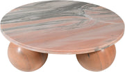Spherical Marble Coffee Table in Pink - 264Pink-CT