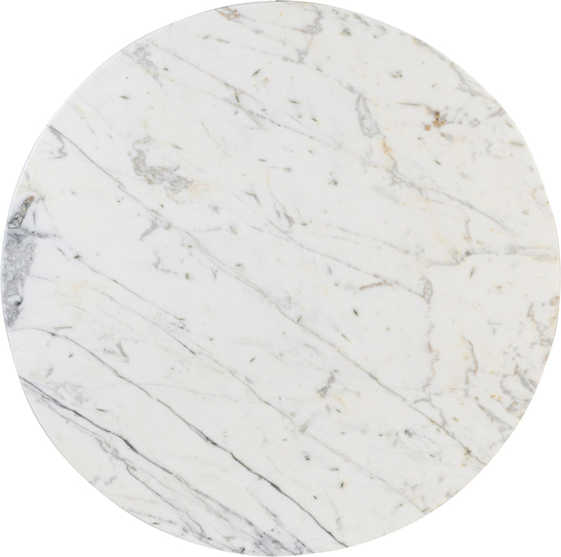 Spherical Marble Coffee Table in White - 264White-CT