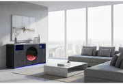 Nyla Grey 60″ Entertainment Unit With Speakers And Led - NYLA-GREY-60″ EU W/SPKR LED